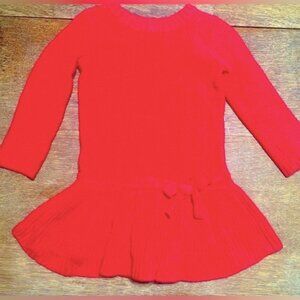 GAP Bright Red Knit Dress for Kids